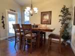 Dining table seats 6 - perfect for enjoying a family meal 
